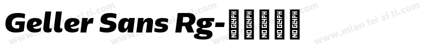 Geller Sans Rg字体转换